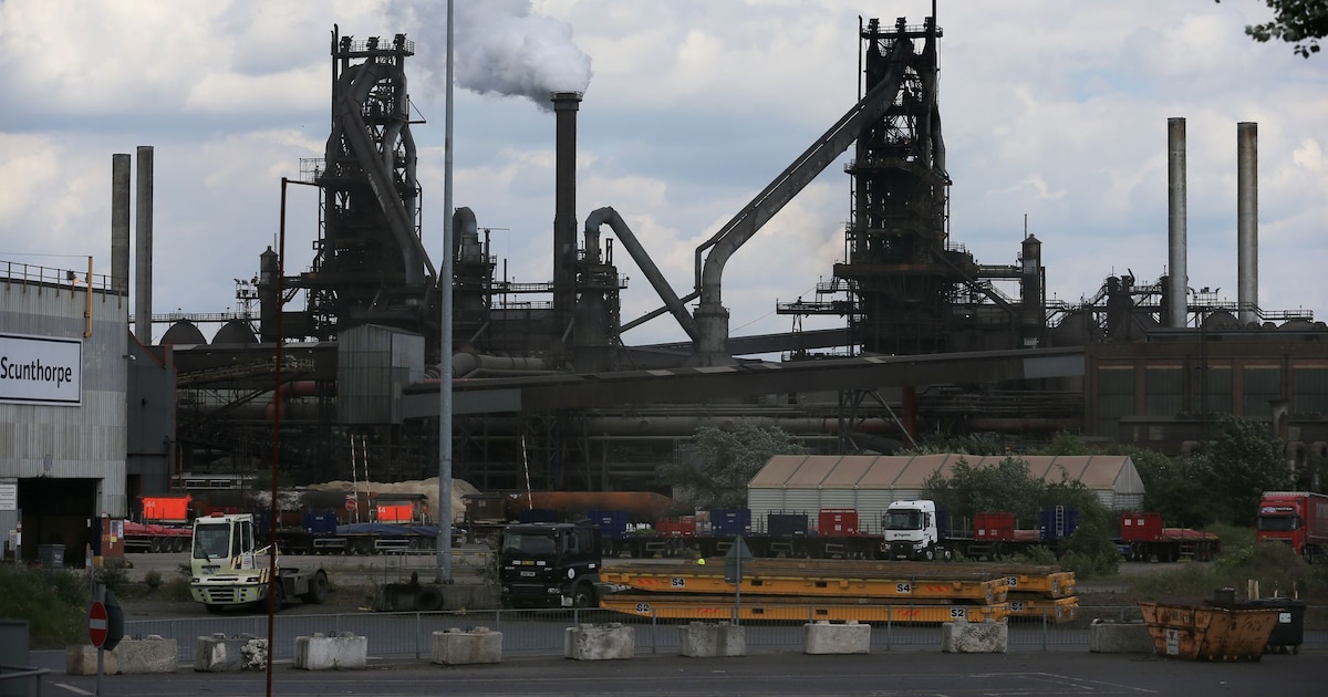 L'usine British Steel de Scunthorpe, dans le nord de l'Angleterre, le 22 mai 2019