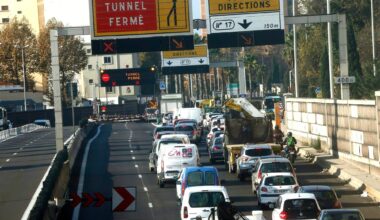Le tunnel de Toulon fermé à la circulation dans un sens après un accident