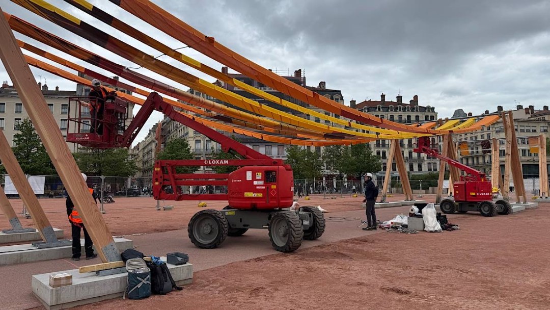 Tissage Urbain à Bellecour Tristan Israel