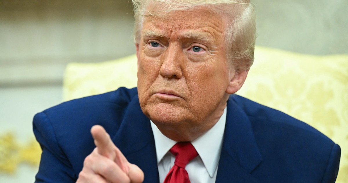 Le président américain Donald Trump, le 7 avril 2025 à la Maison Blanche