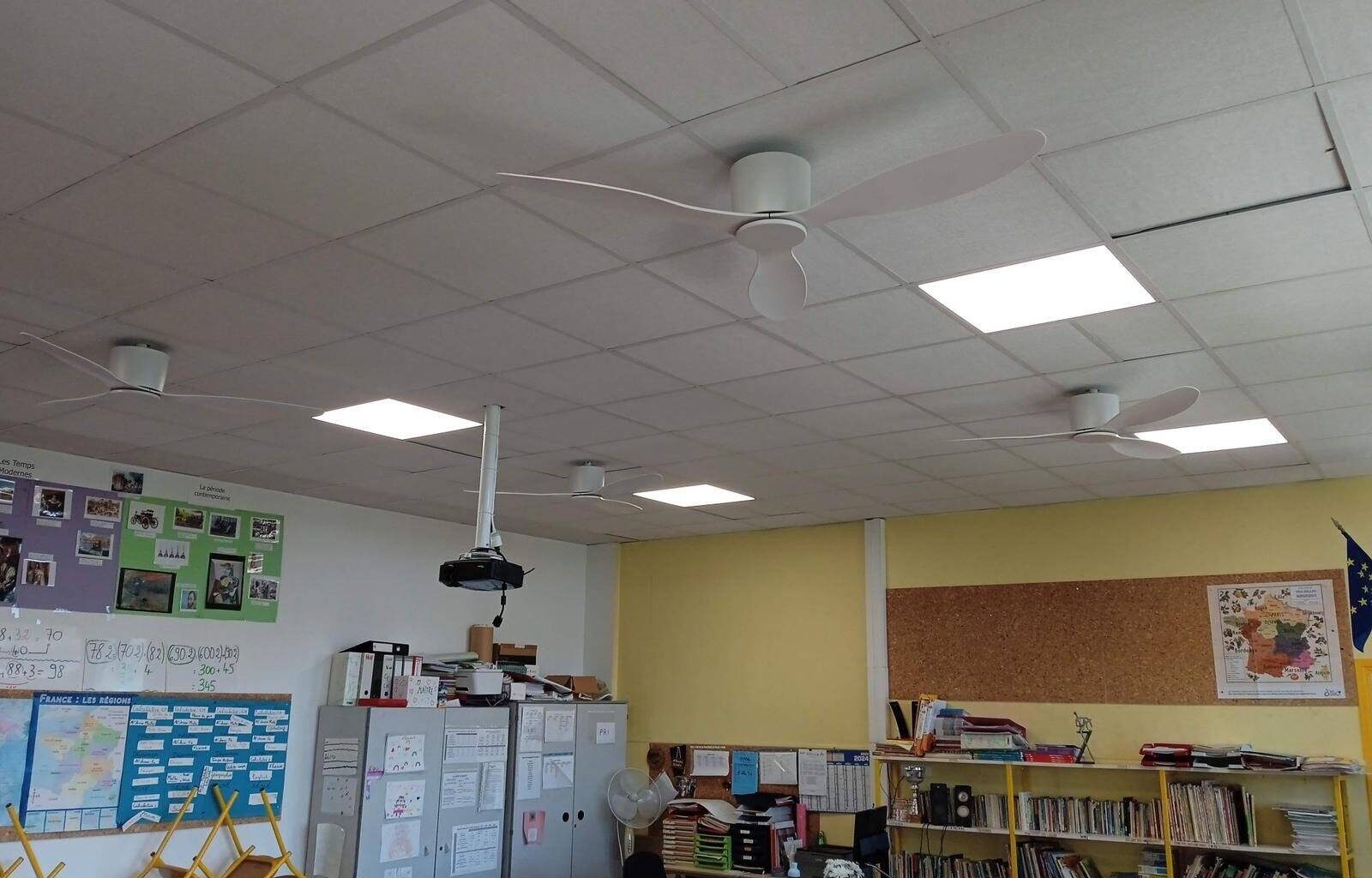 La Ville de Nice installe des ventilateurs de plafond dans les salles de classe pour éviter les coups de chaud