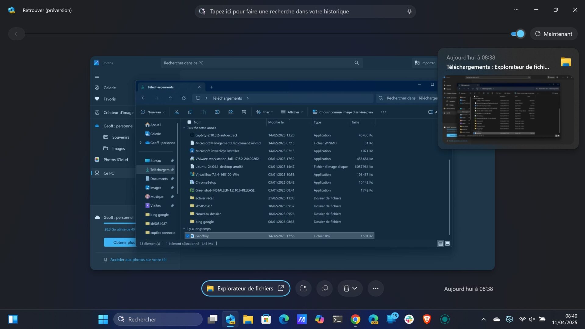Windows 11 Recall Retrouver Insiders 11