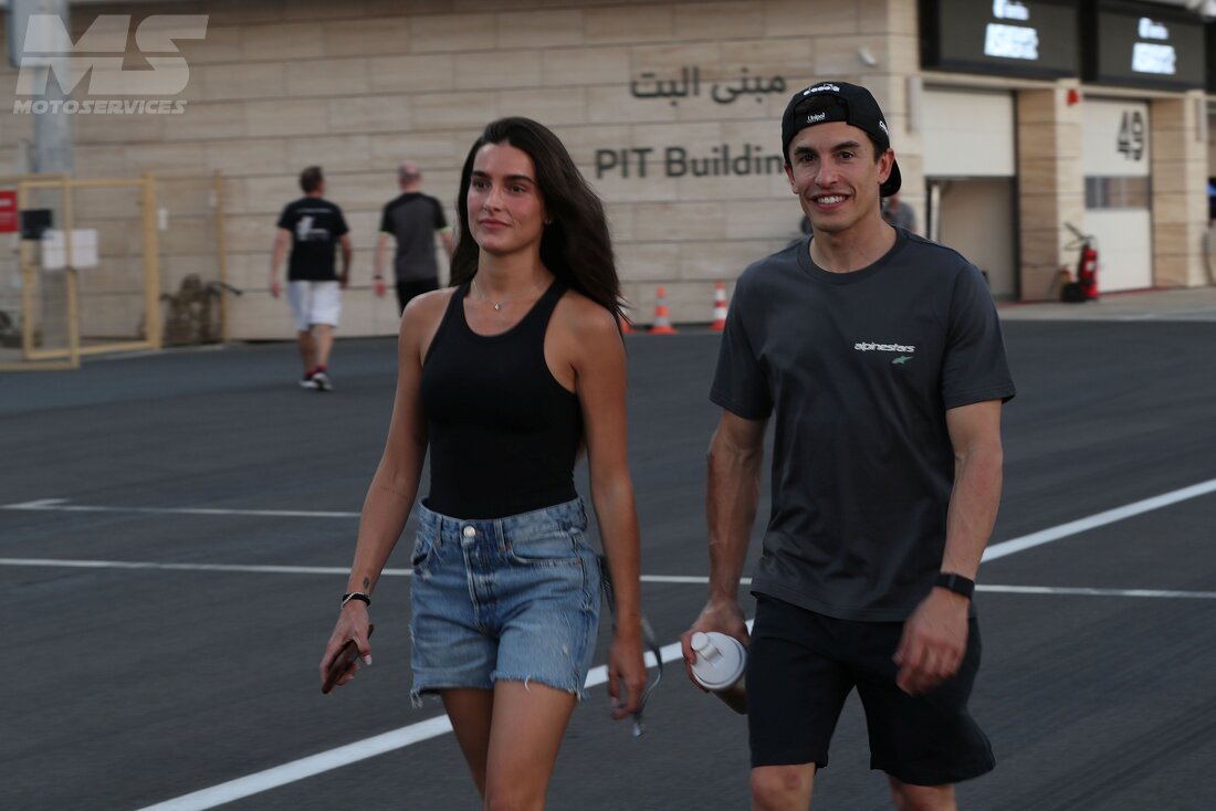 Marc Marquez et Gemma, reco en duo (Gold & Goose)