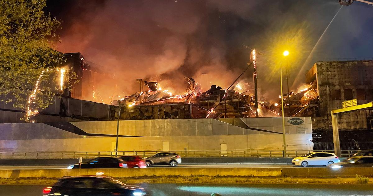 Les impressionnantes images de l’incendie d’un centre de tri du 17e arrondissement de Paris