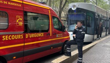 Marseille. Le tramway à l'arrêt sur cette ligne de la RTM : un piéton percuté