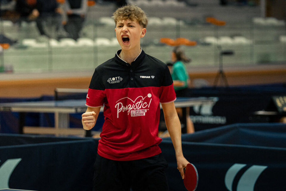 Alban Clou, disputant le Championnat d'Occitanie Jeunes.