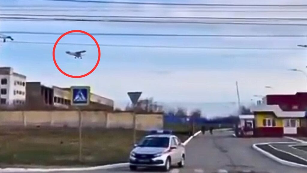 Un drone frappant un complexe industriel à Saransk. // Source : Telegram