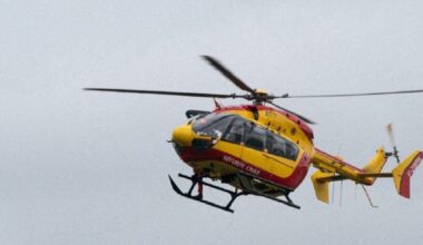 un homme décède près de Langon, un enfant héliporté