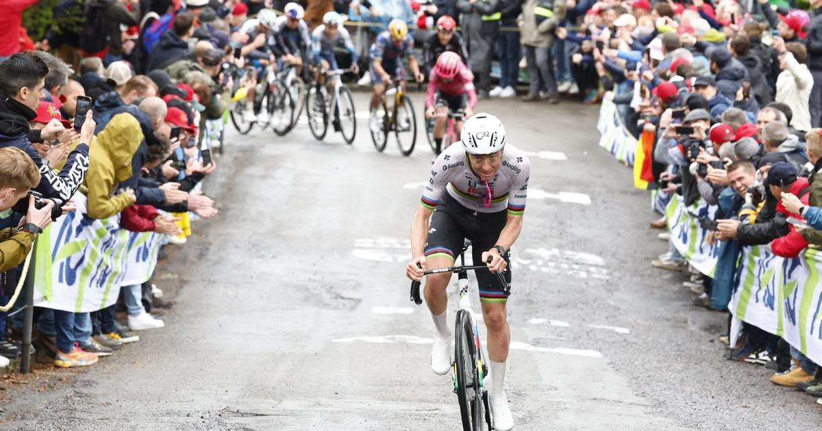 «Même en vélo électrique, ils peuvent pas le suivre», un ex-coureur français stupéfait par l’exploit de Pogacar dans la Flèche Wallonne