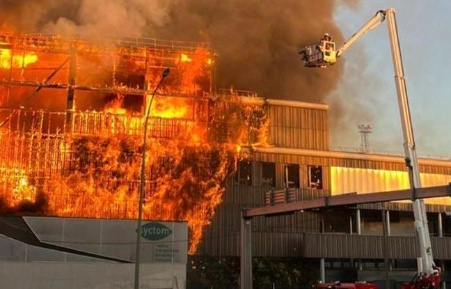 Spectaculaire incendie en cours dans le nord de la capitale