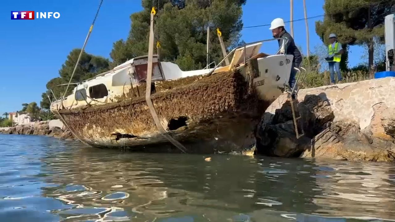 "Ça n'enjolive pas le coin" : quand Toulon se débarrasse des épaves de bateaux qui polluent sa rade
