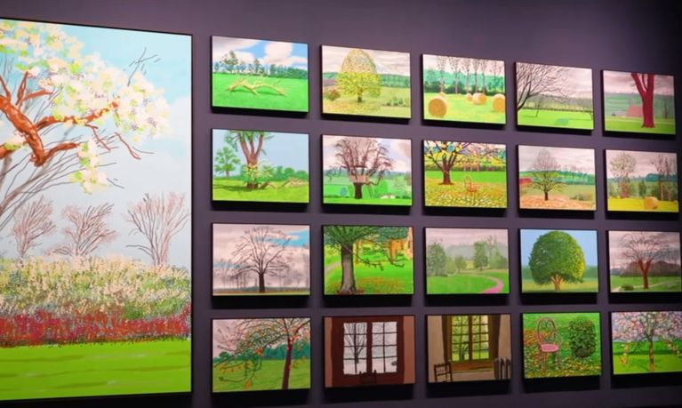 La campagne normande vue par David Hockney.