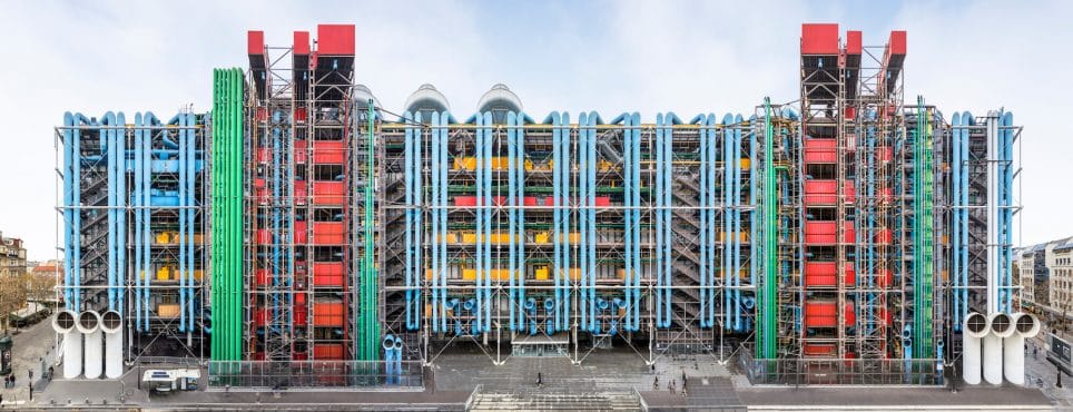 Le Centre Pompidou par Renzo Piano et Richard Rogers