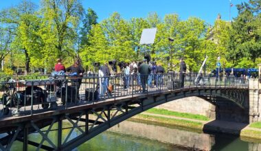 mais que faisait cette équipe de tournage sur ce pont à Strasbourg ?