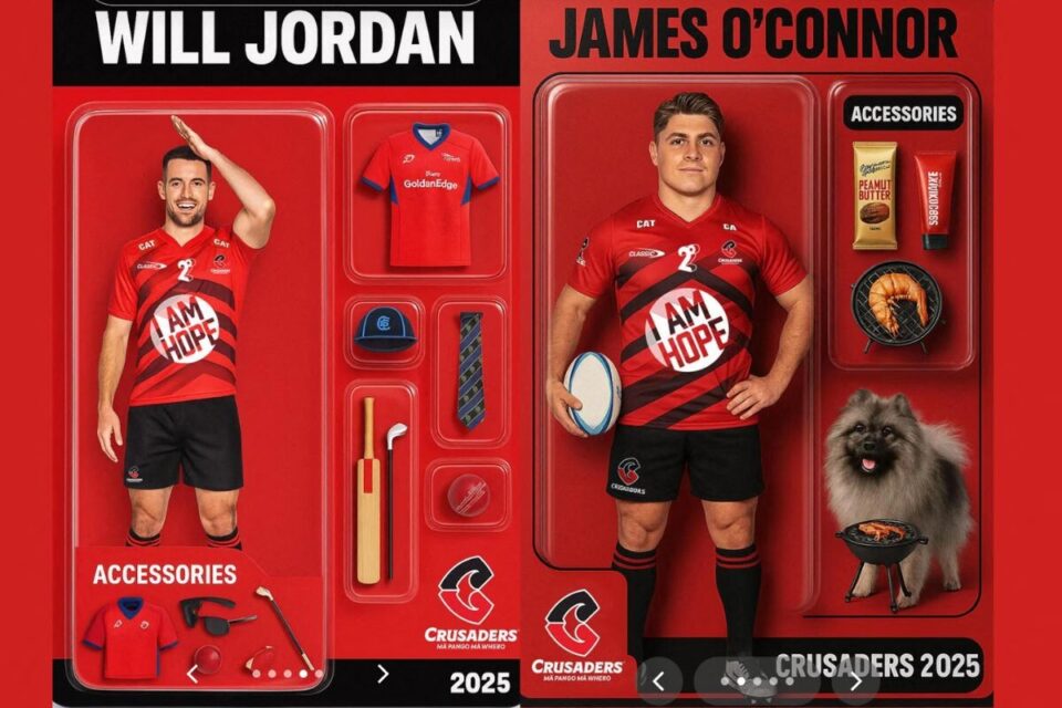 Will Jordan avec sa passion pour le cricket et James O'Connor qui apprécie les barbecue ont eu leur figurine starter pack
