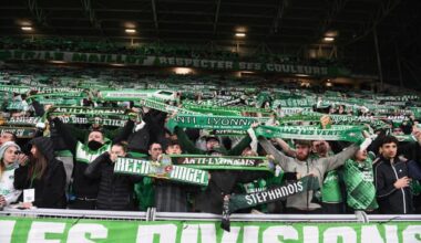Ça chambre toujours entre les Verts et l’OL, le derby se poursuit sur le panneau d’une commune près de Lyon
