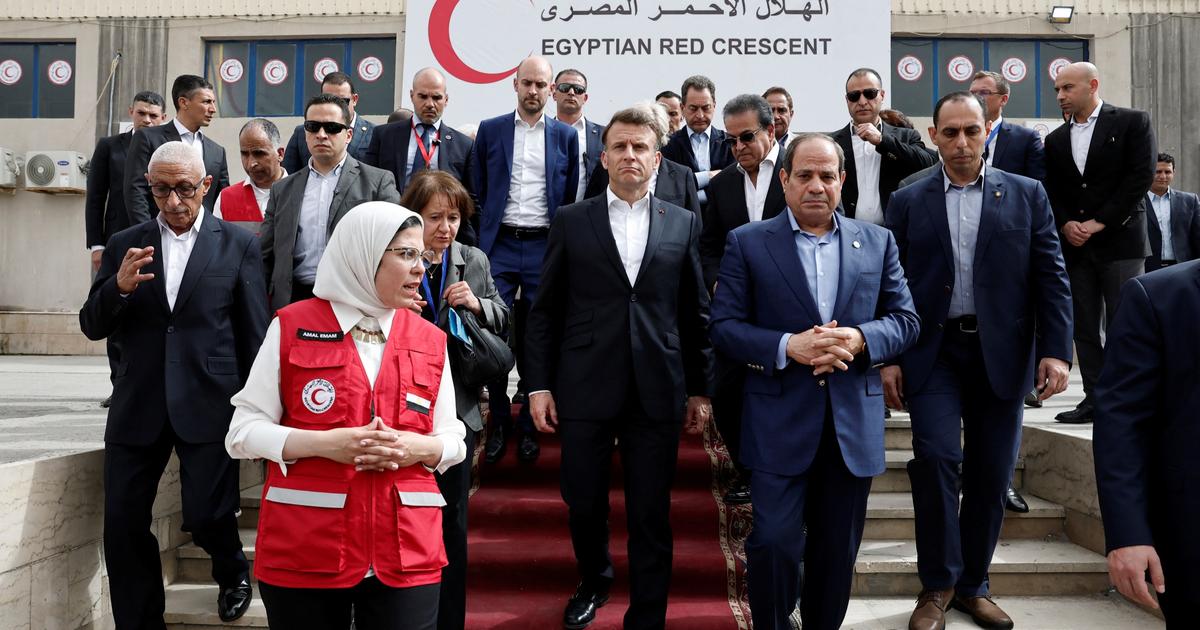 En Égypte, Emmanuel Macron dénonce «une situation intenable» à Gaza