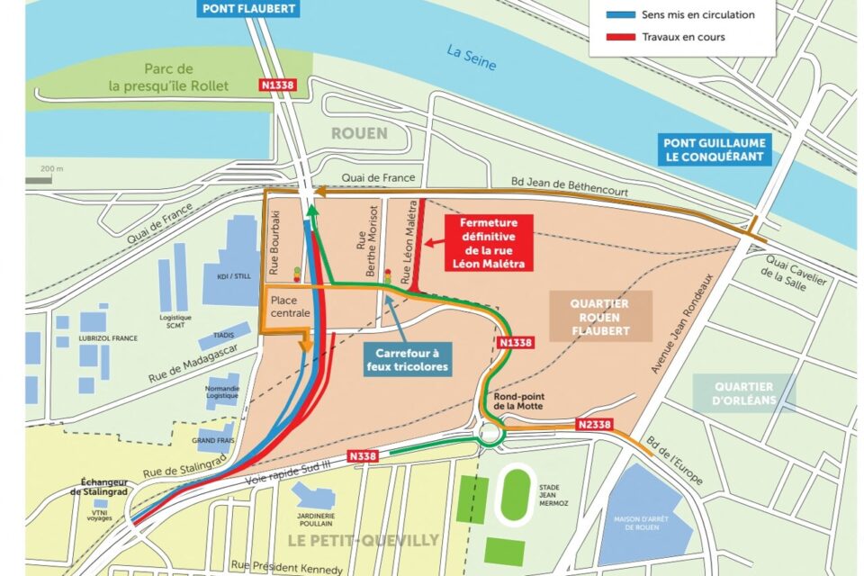 Plus de Sud 3 pour les automobilistes qui viennent depuis le pont Guillaume.