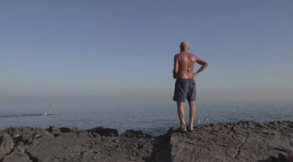 Dima El-Horr est allée filmer sur une plage à Beyrouth.