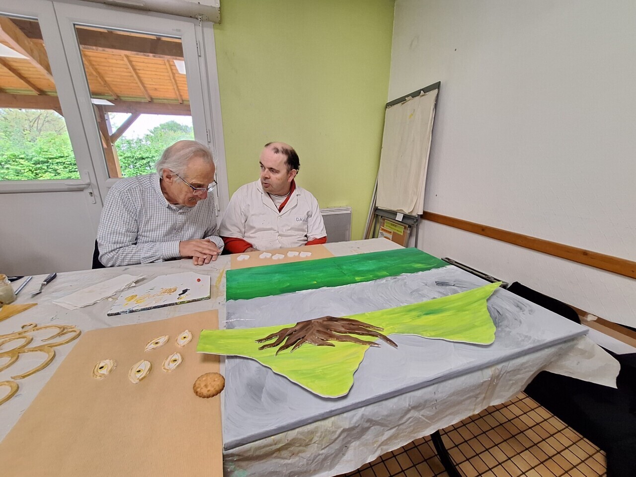 devenu aveugle à 37 ans, David revit grâce à la peinture