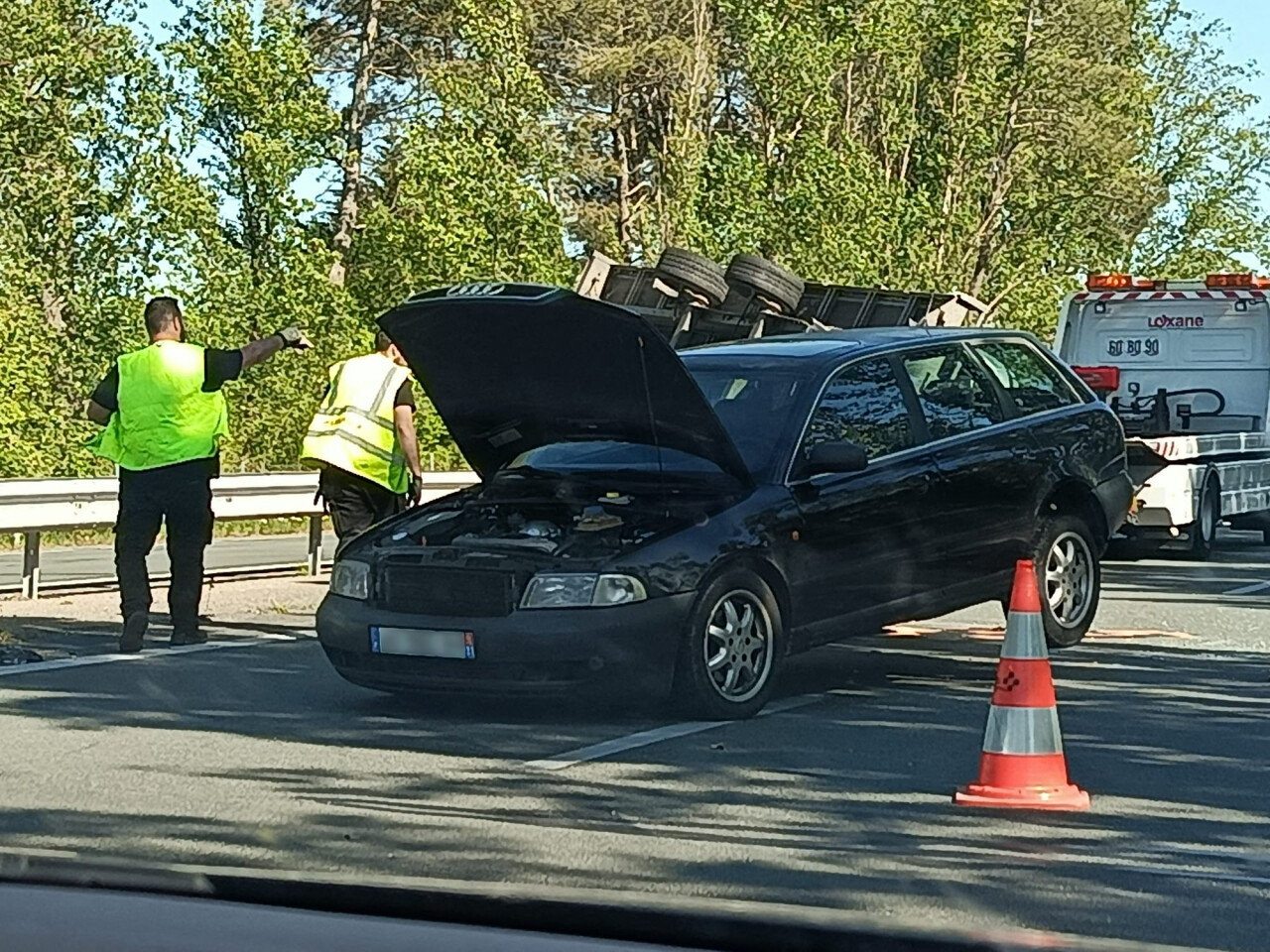 Un accident impressionnant provoque d'importants bouchons sur l'A62 entre Bordeaux et Toulouse