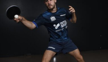 Denis Dorcescu, du club de ping-pong de Eu aux entraînements avec les frères Lebrun