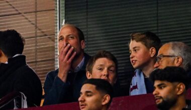 Le match retour du prince William et de son fils George, supporters enflammés d’Aston Villa au stade de Birmingham