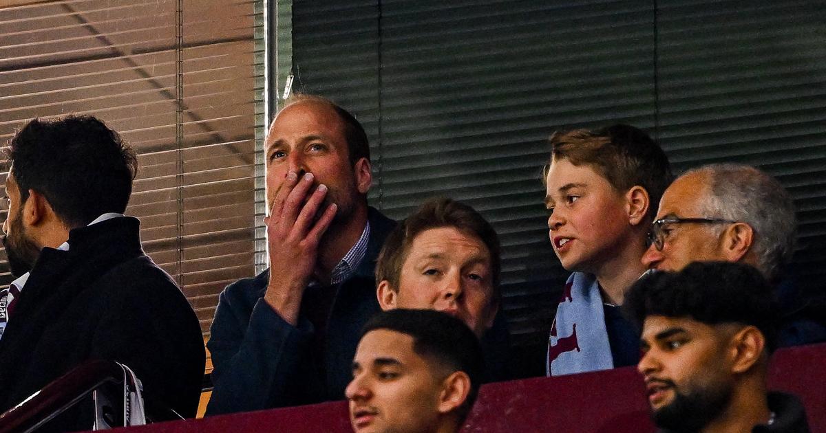 Le match retour du prince William et de son fils George, supporters enflammés d’Aston Villa au stade de Birmingham
