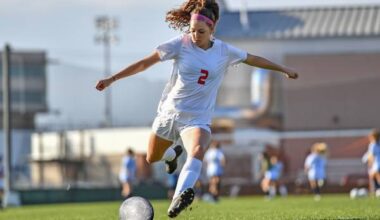 Femme footballeuse