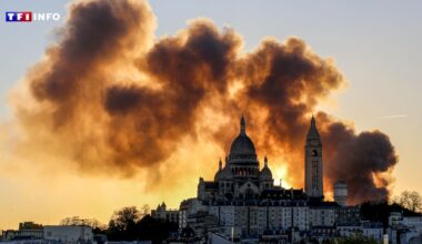 Les images du spectaculaire incendie d'un centre de tri de déchets à Paris