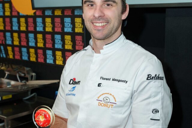 Florent Masgonty sur la première marche du podium. (© Dawn Foods France)