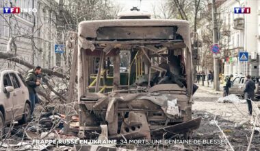 Frappe russe en Ukraine : 34 morts, une centaine de blessés