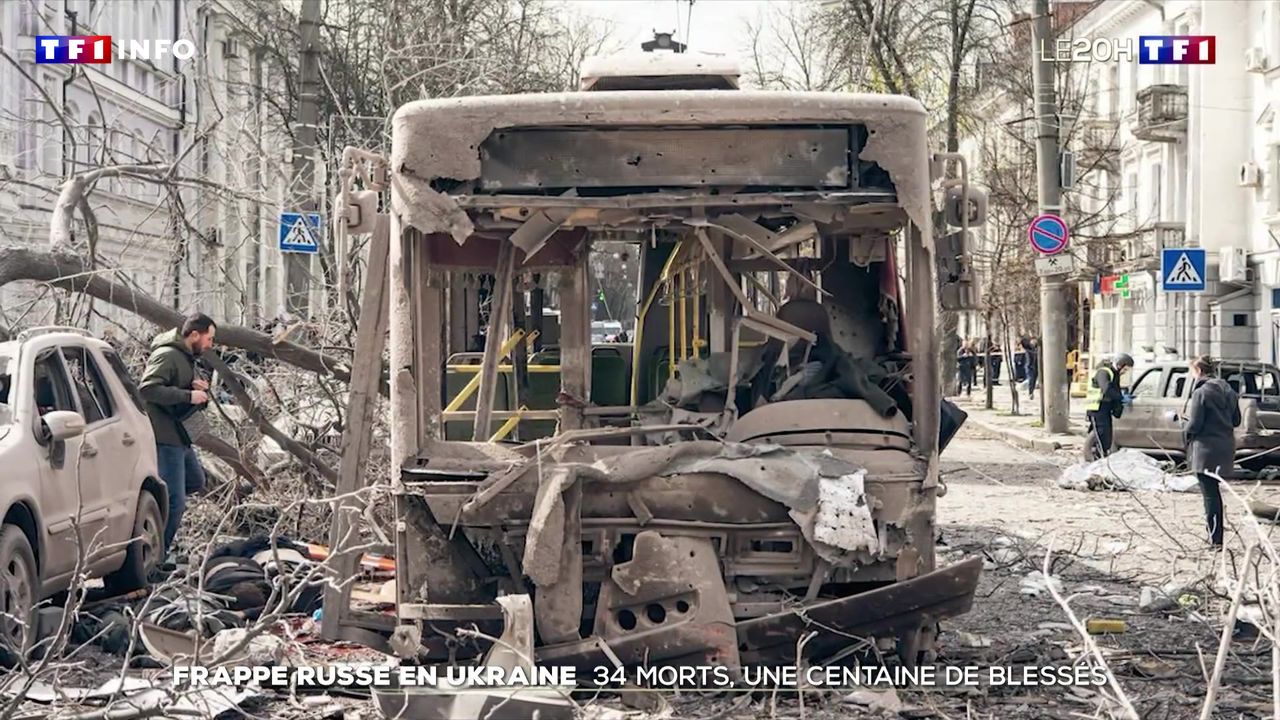 Frappe russe en Ukraine : 34 morts, une centaine de blessés