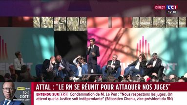 Gabriel Attal : "L'extrême droite se réunit pour attaquer nos juges"