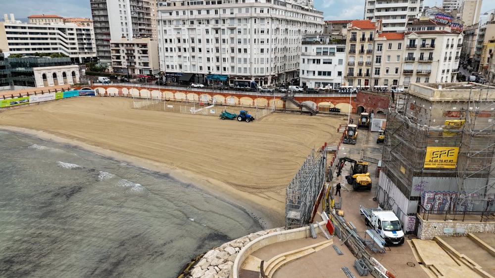 à Marseille, la plage des Catalans en chantier jusqu'à mercredi