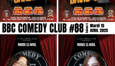 on vous dit tout sur le BBC Comedy Club à Nancy.