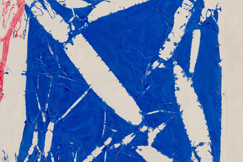 Simon Hantaï, Laissée, 1981/1994, acrylique sur toile, 290x245 cm, donation galerie Jean Fournier, 2024.