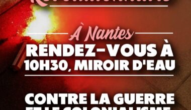 Un fumigène pour le premier mai à Nantes