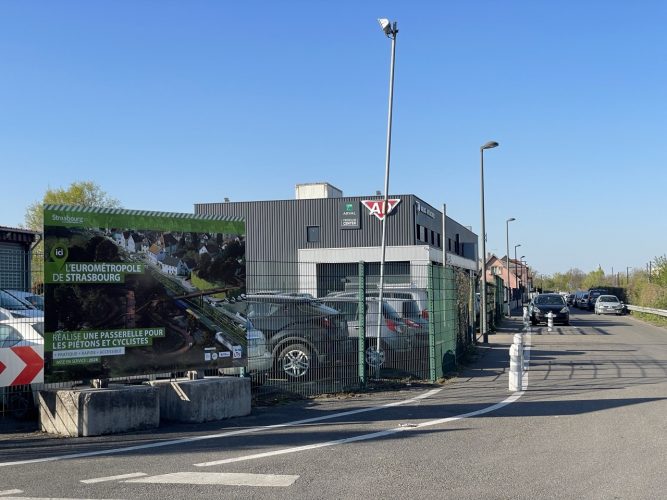 passerelle cyclable koenigshoffen