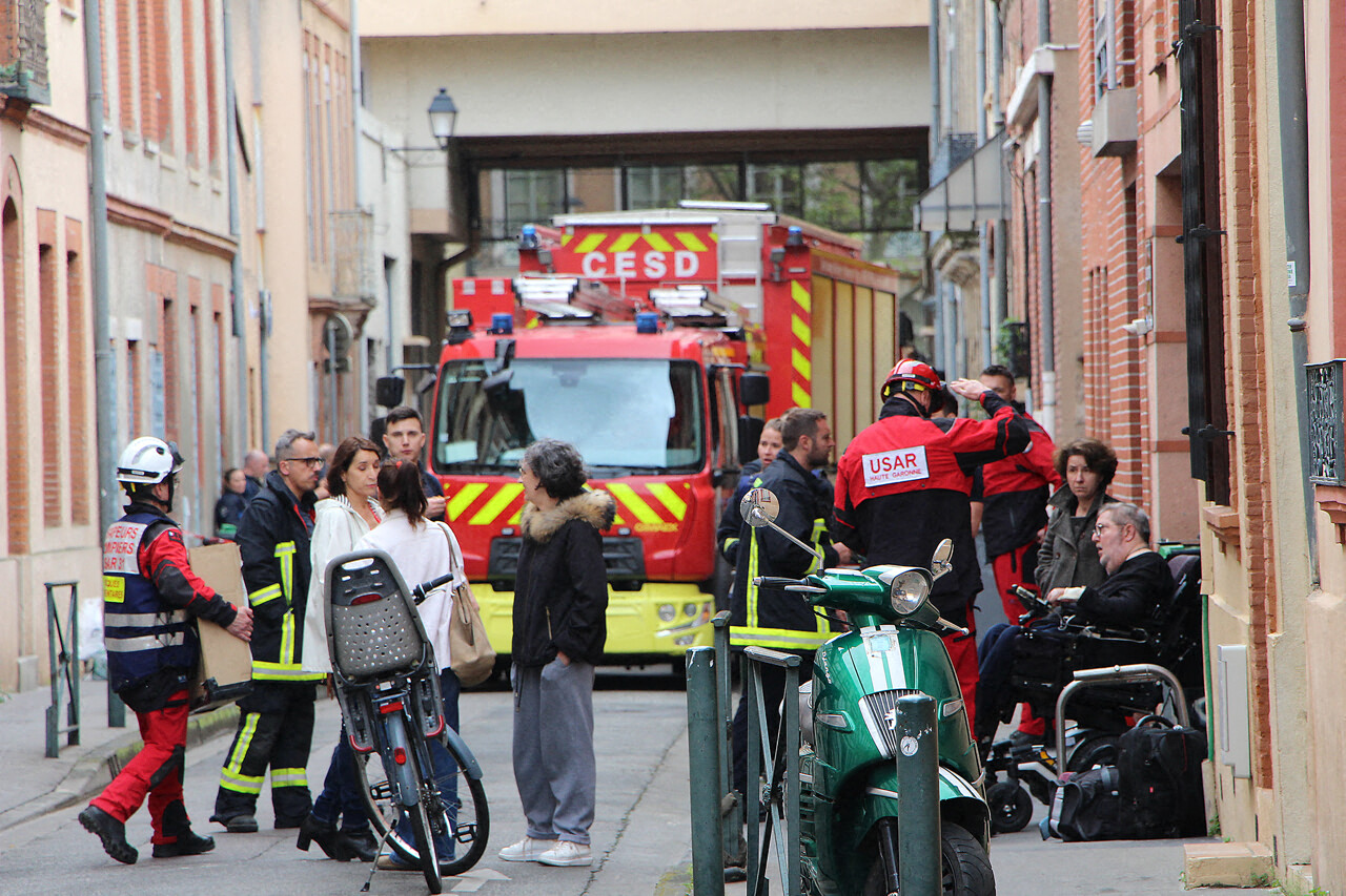 cinq immeubles qui risquent de s'effondrer évacués à Toulouse