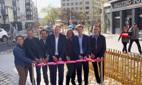 Inauguration de la grande rue de la Guillotière