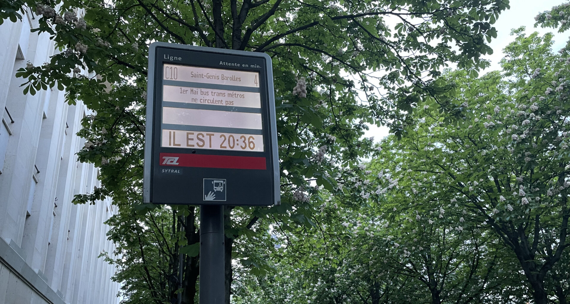 © Flora Chaduc - Le réseau TCL est à l'arrêt complet, comme chaque année pour le 1er mai.