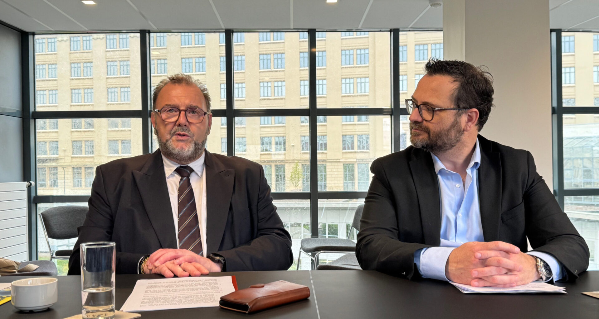 Denis Meynard - Philippe Valentin,  président de la CCI Lyon Métropole Saint-Étienne Roanne et Sébastien Arcos, directeur d’Eklya.