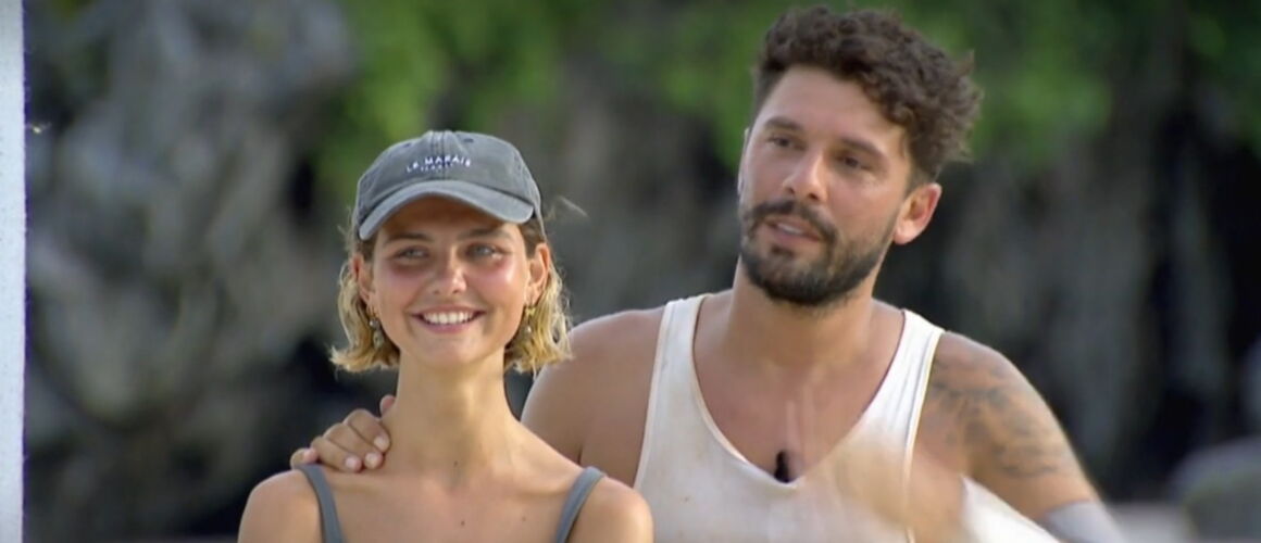 Moon (Les Apprentis Aventuriers), très émue, réagit pour la première à sa victoire avec Kévin Guedj