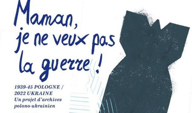 L’affiche de l’expo « Maman je ne veux pas la guerre ! ».