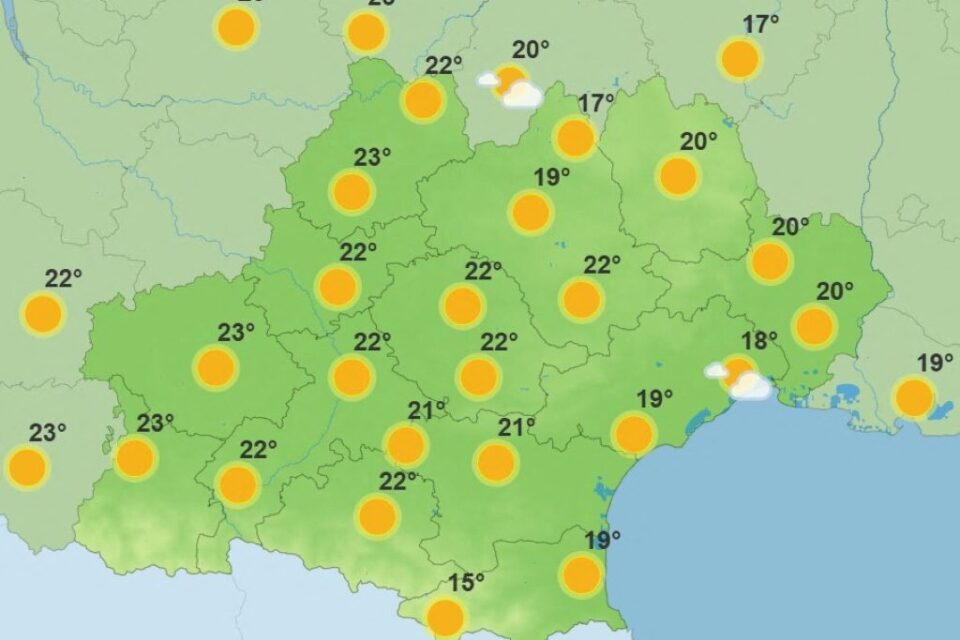 Les prévisions de Météo France en Occitanie pour mardi 8 avril 2025, après-midi.