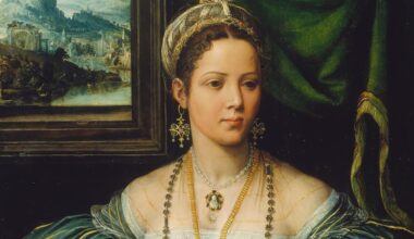 Attribué à Girolamo da Carpi, Portrait de dame (Renée de France ?) [détail]