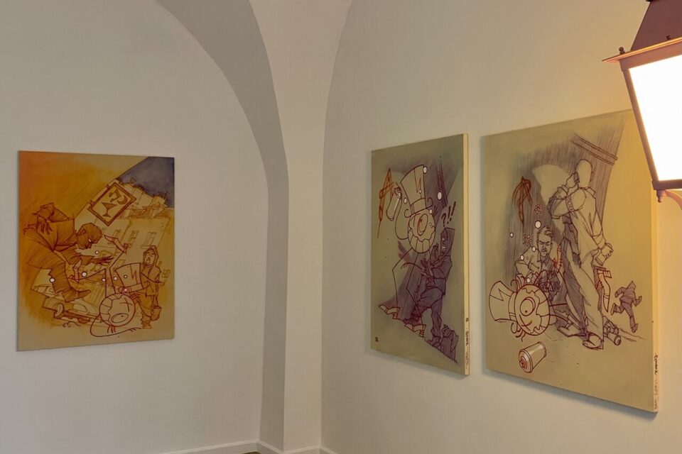 Un triptyque que le graff.