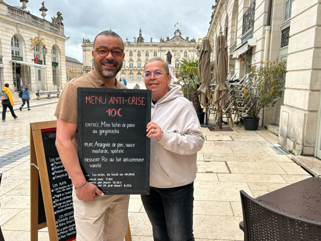 ce restaurant bien connu place Stanislas propose un menu "anti-crise" à seulement 10 euros