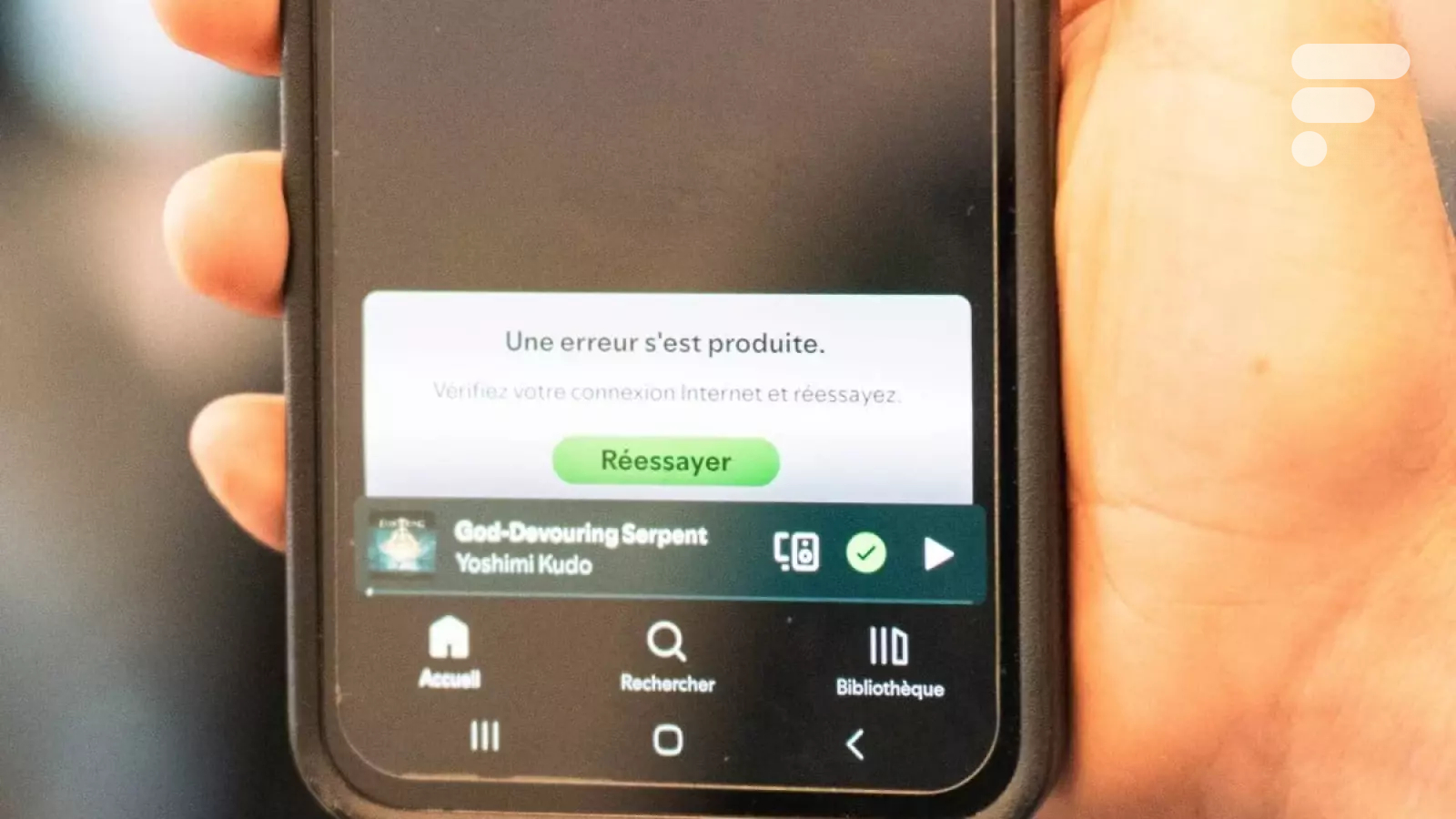 Panne de Spotify : l’application ne marche pas, impossible d’écouter vos musiques - Frandroid